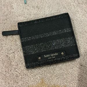 Black and silver wallet kate spade